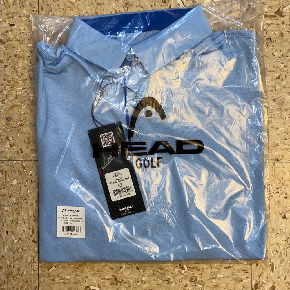 🆕 HEAD GOLD Filippo Golf Polo NWT